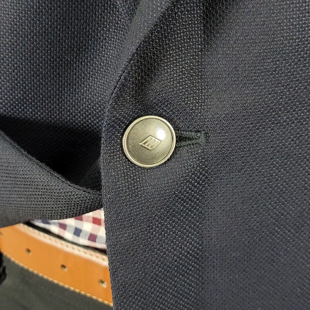Joseph Abboud Men's Sport Coat Blazer Two Button Deep Navy Reda Super‎ 110s 50R